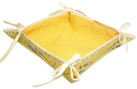 Provencal bread basket, Jacquard (lavender 2007. yellow) - Click Image to Close
